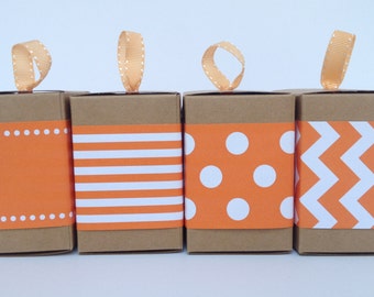 Orange Paper Ribbon in Pattern of Your Choice