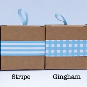 Narrow Aqua Paper Ribbon in Pattern of Your Choice image 2