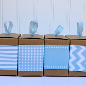 Aqua Paper Ribbon in Pattern of Your Choice image 1