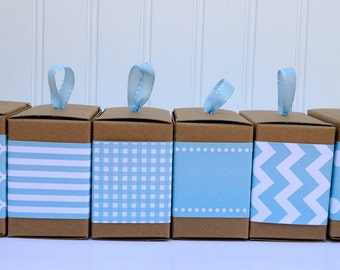 Aqua Paper Ribbon in Pattern of Your Choice