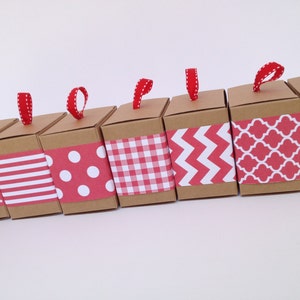 Red Paper Ribbon in Pattern of Your Choice image 1