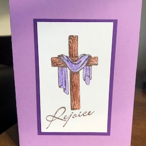 Rejoice Easter card