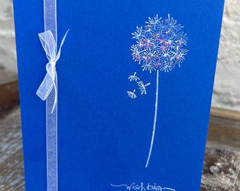 Dandelion Birthday Wishes Card