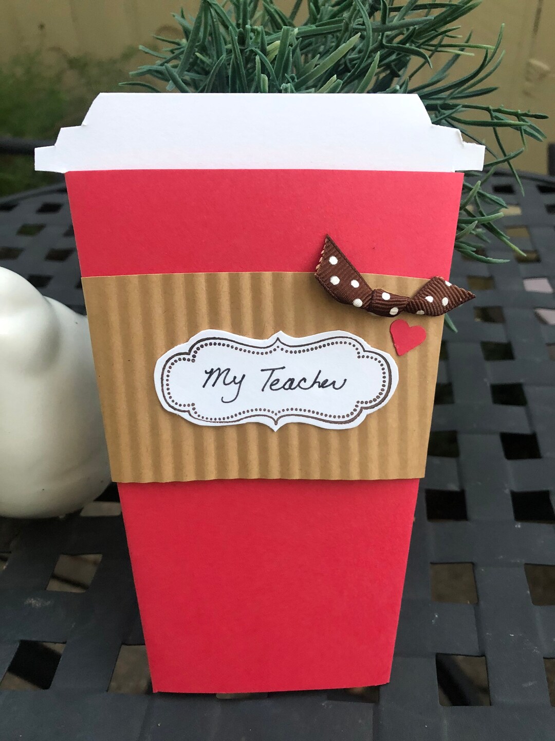 A Valentine for the Teacher! for a Coffee Gift Card - Etsy