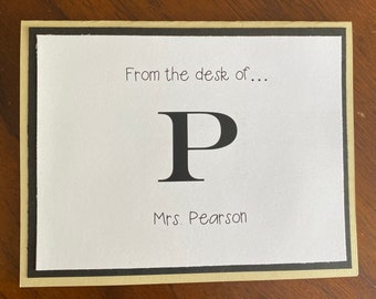 Personalized Teacher Notecards (pack of 12)