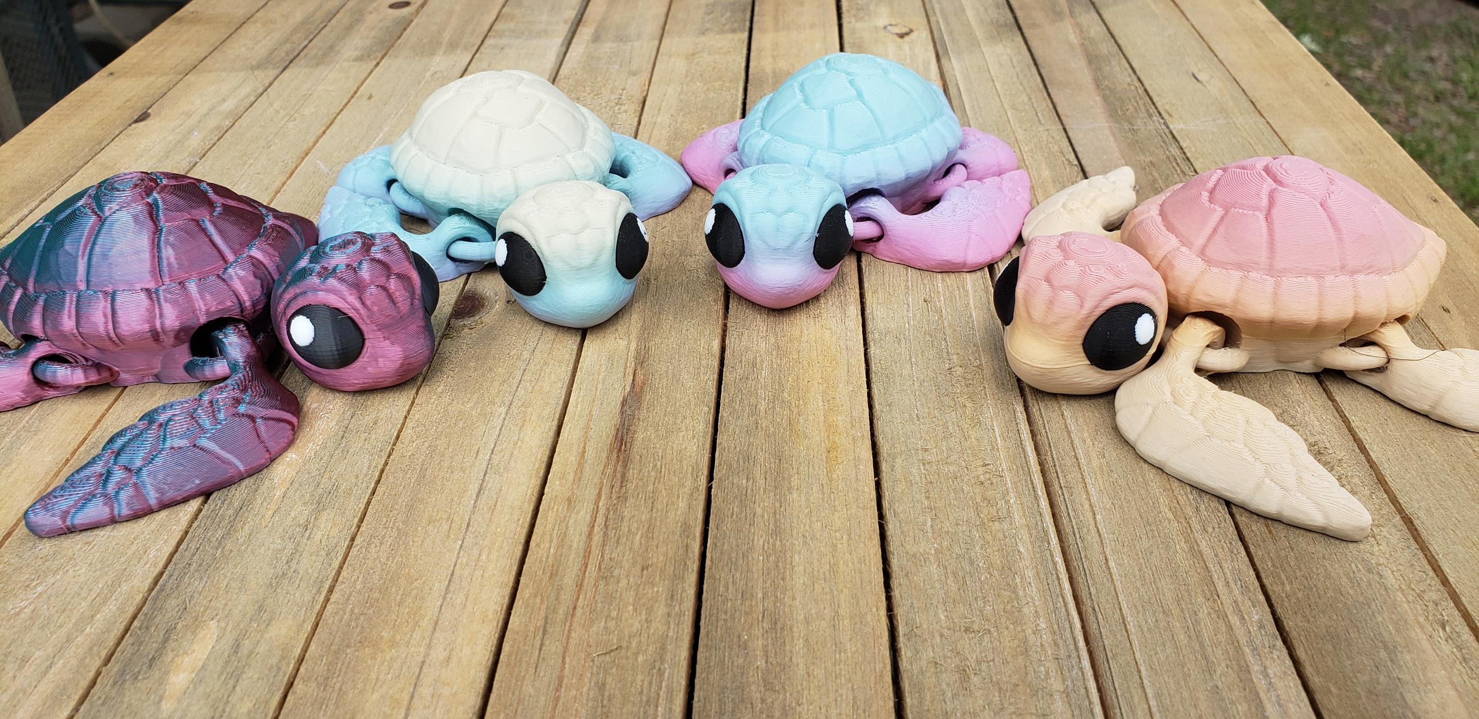 Sea Turtle 3D Articulating Moveable Fidget Toy RTS - Etsy