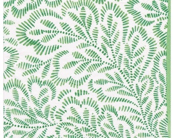 Decoupage Paper Napkin | Green Leaves Scrapbooking Paper | Decoupage Supplies | Journal Paper | Floral Pattern Crafting Napkins | Set Of 3