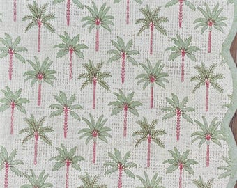 Decoupage Paper Napkin | Palm Tree Paper | Palmetto Tree | Florida | Tropical | Oyster Shell Decoupage | Nautical | Ocean | Beach | Set Of 3