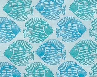 Decoupage Paper Napkin | Tropical Fish | Sea Life Napkin | Oyster Shell Decoupage | Ocean Themed Paper | Beach Themed Scrapbook | Set Of 3