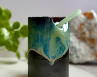 Acid Rain Ceramic Straw Cup