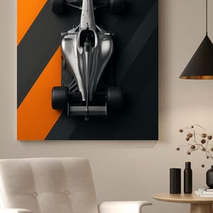 McLaren F1 Car Poster – Digital Formula 1 Wall Art for Racing Fans and Motorsport Decor