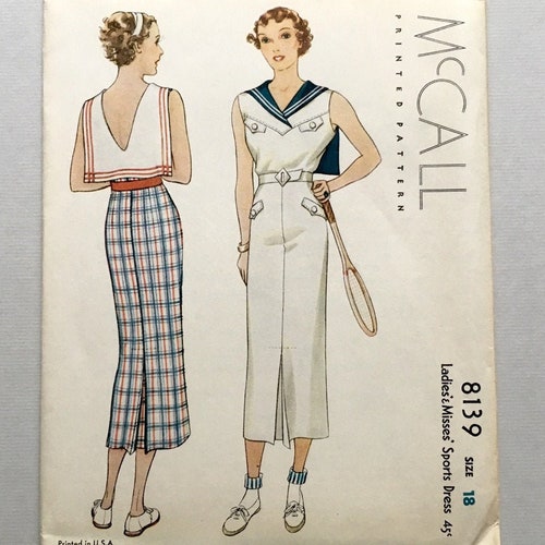 or any size Vintage 1934 Dress Sewing Pattern Plus Size PDF Pattern No 1598 Lucile 1930s 30s Retro