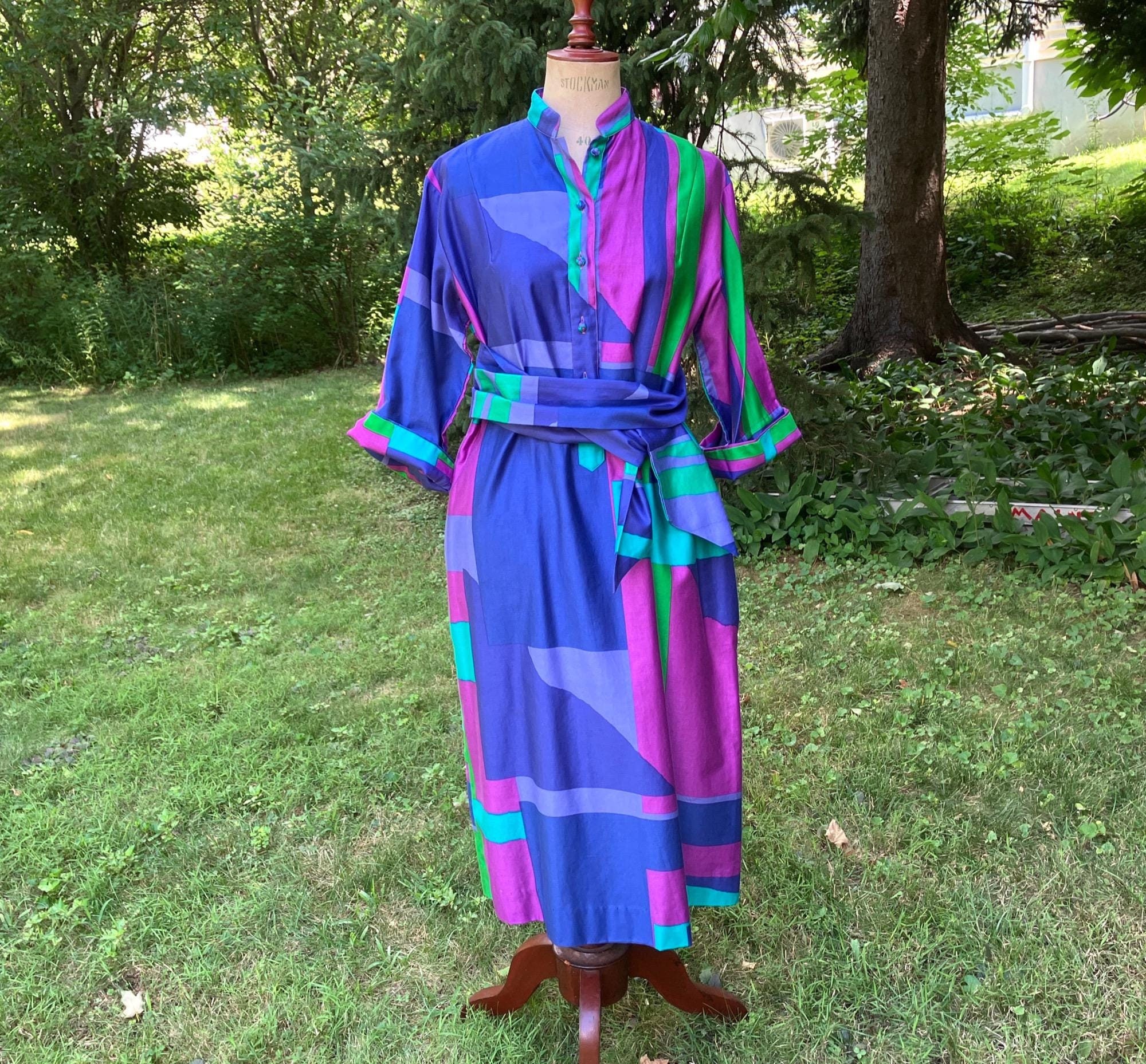 Colorful Vintage 1970s-80s Catherine Ogust for Penthouse Gallery  