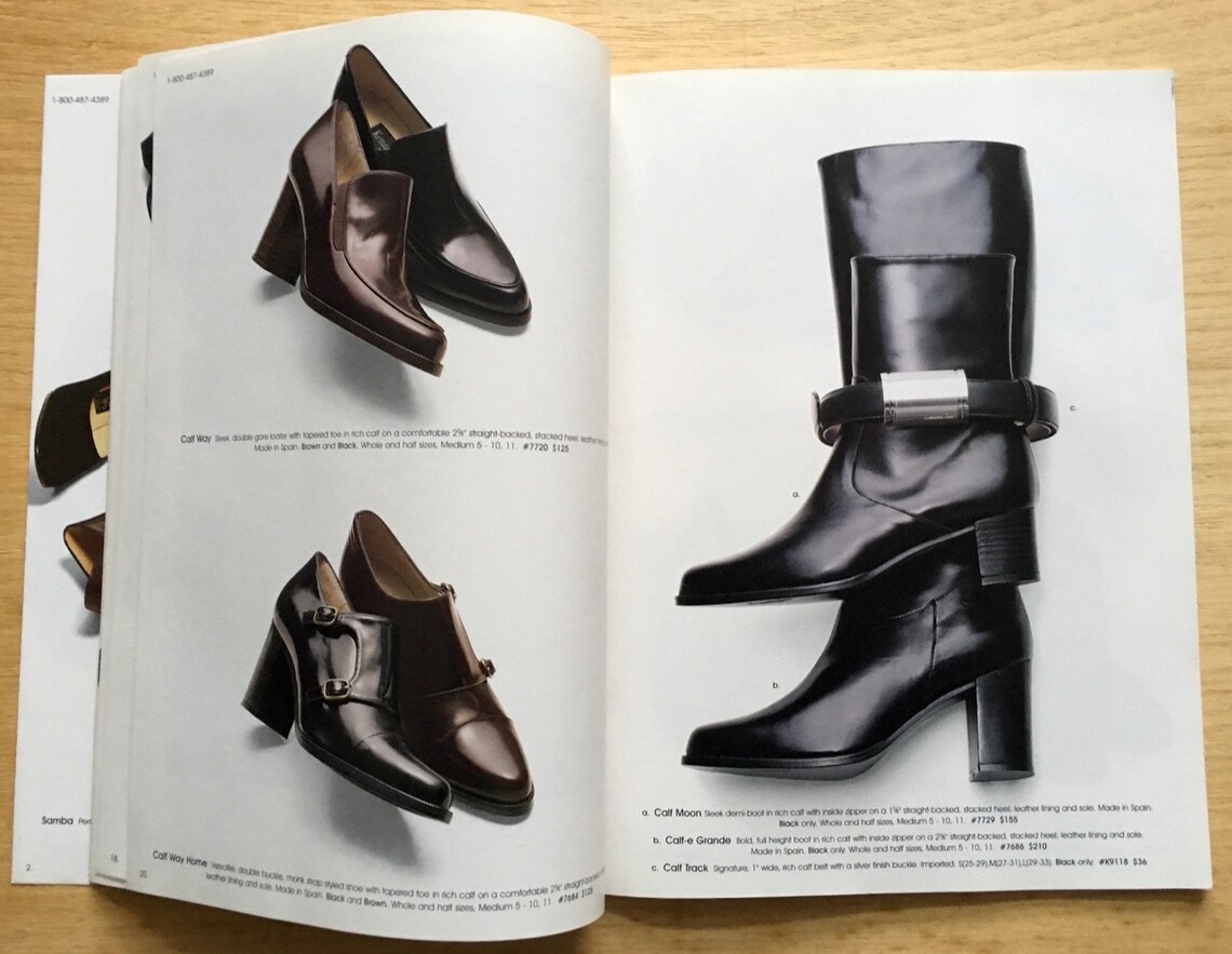 Vintage Fall 1995 Cole Catalog Shoes & Accessories Etsy