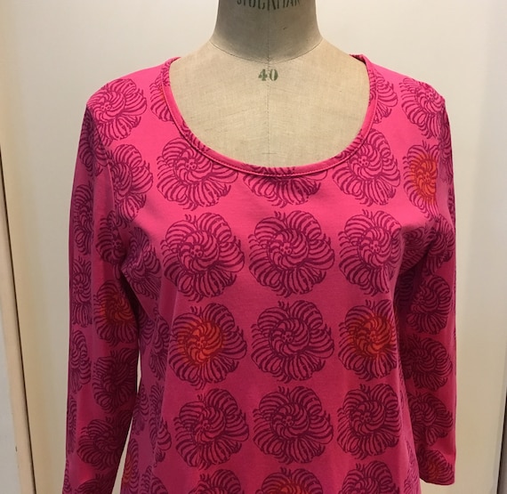 Vintage Marimekko "Maruna" cotton jersey top, Ann… - image 3