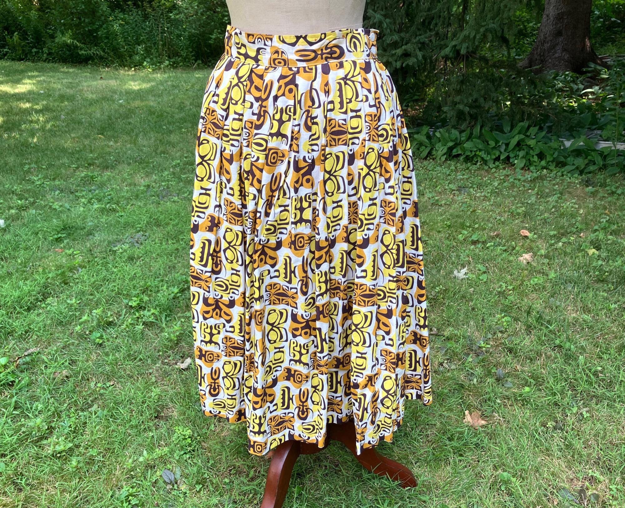Pale yellow 50s skirt hot sale