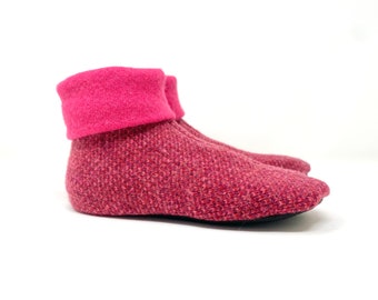 Wool Preschool Slippers, Sustainable Sweater Slippers, 12-18 months, Size 2-3, Winter Shoes, Toddler Small, Grippy Bottom, Sustainable Kids