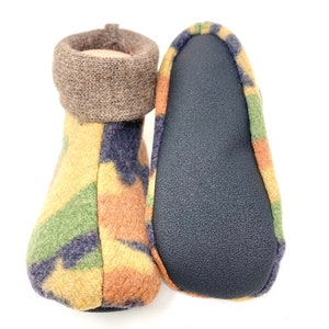 Kids Wool Slippers, Waldorf, Kid's Large, Grippy Bottoms, Shoe Size 13.5 to 1.5, Age 6.5 to 7.5 years, Ready to Ship, Machine Wash, USA Made image 8