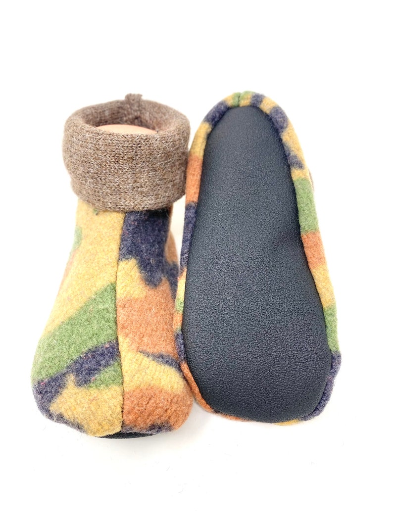 Kids Wool Slippers, Waldorf, Kid's Large, Grippy Bottoms, Shoe Size 13.5 to 1.5, Age 6.5 to 7.5 years, Ready to Ship, Machine Wash, USA Made image 8