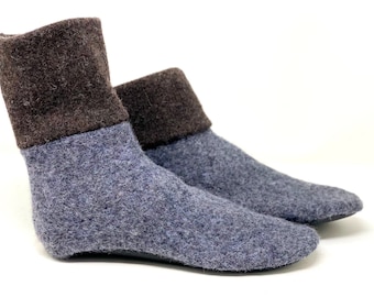 Hygge House Shoes, Adult Medium Waldorf Wool Slipper, W size 9.5-11, M size 8.5-10.5, Non-Slip, Ready to Ship, Machine Wash, Cottagecore