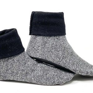 Minimalist House Shoes, Adult Medium Wool Slipper, W size 9.5-11, M size 8.5-10.5, Non-Slip, Ready to Ship, Machine Wash, Cottagecore