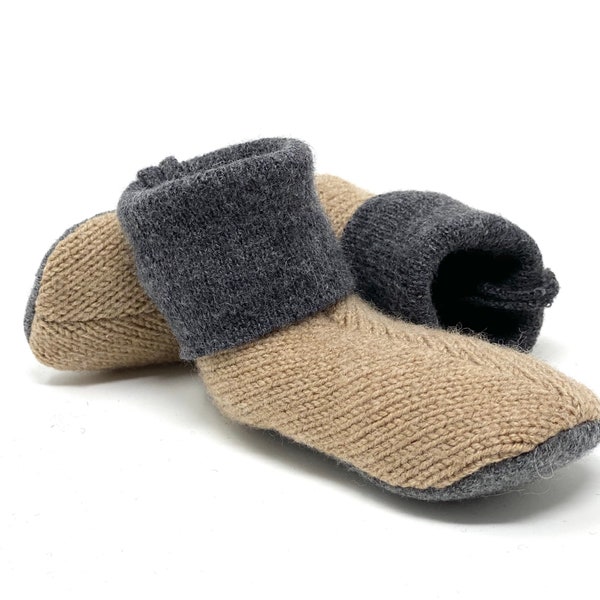 Cottage Core Merino Wool Baby Booties, Preemie, 0-6 months, Sustainable Gift, Machine Wash, Wooly Wearables, Lambswool