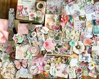 Junk Journal Nature Mystery Pack - Botanicals & Fairies Theme!  for Junk Journals, planners, scrapbooking, card-making, and more!