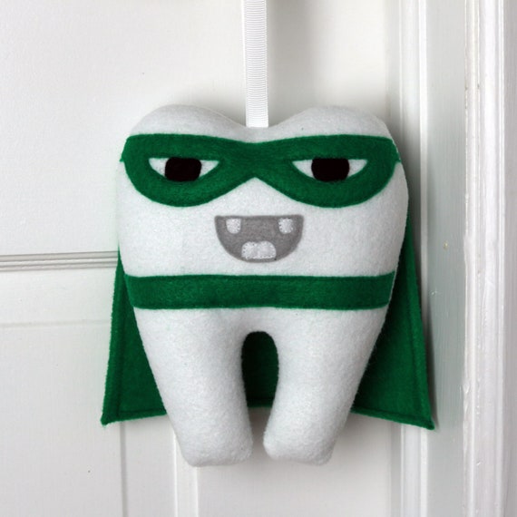 Superhero Tooth Fairy Pillow batman or spiderman