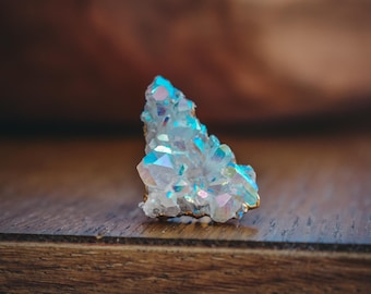 OPAL AURA // Quartz cluster Gold Ring // Size 7