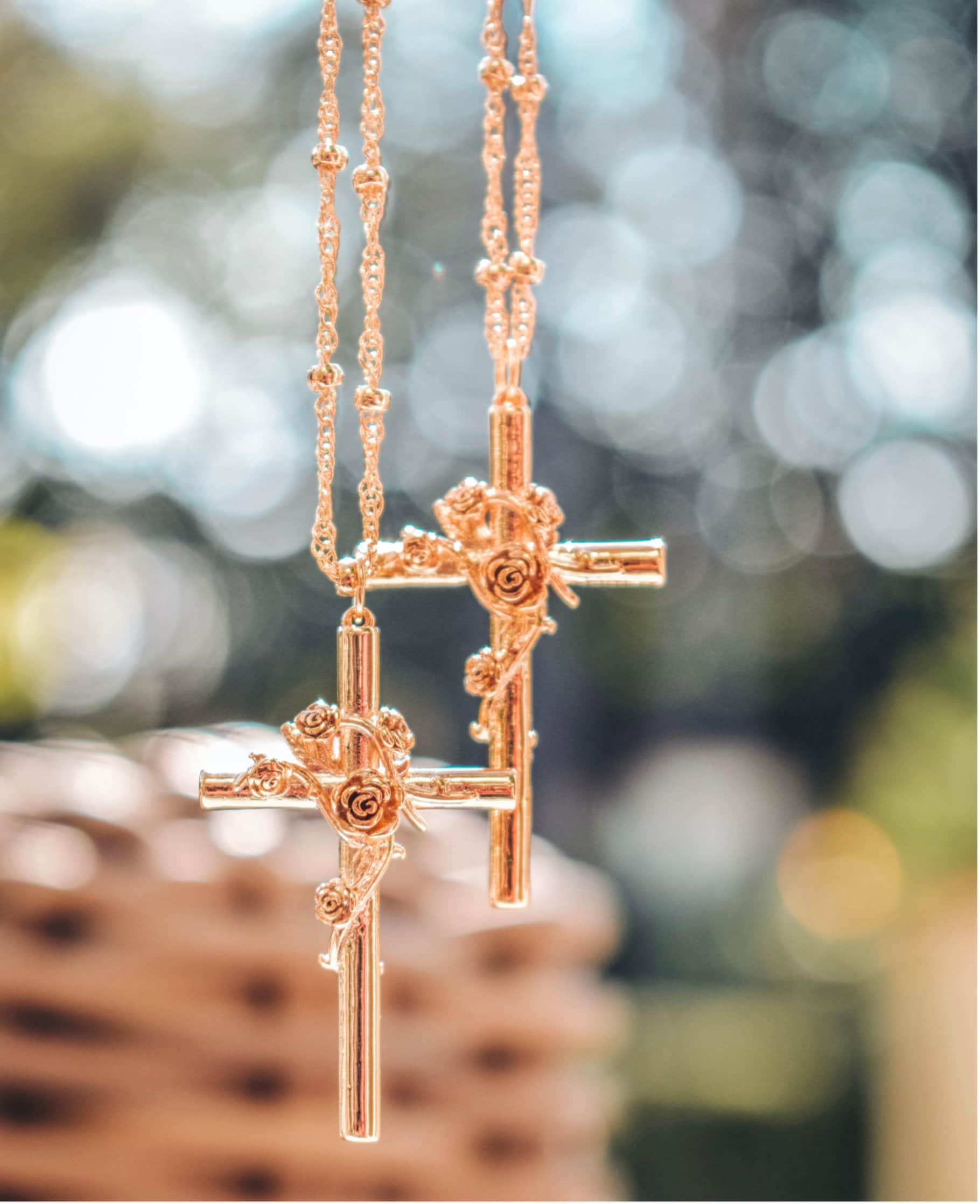SHRINE クロスネックレス - CROSS NECKLACE - GOLD SHRINE - クロス
