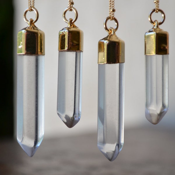 CRYSTAL POINT /// 24K Gold or Silver Plated