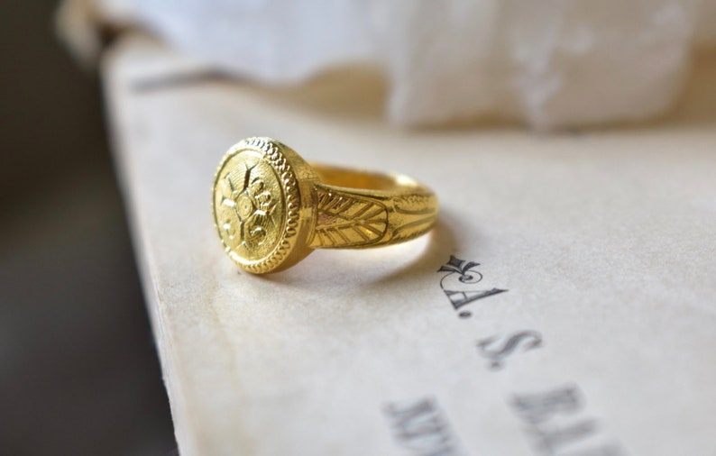 POMPEII RING /// Gold Ring Statement Ring Stackable Ring Etsy