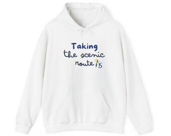 Scenic Route Hoodie: Unisex Cozy Cotton-Blend Sweatshirt