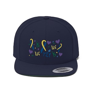 Down Syndrome Unisex Flat Bill Hat, T21 Hats, Down Syndrome Accessories