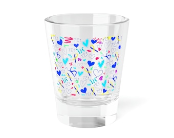 Down Syndrome Awareness Shot Glass: 1.5oz Clear Glass