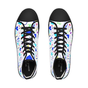 Down Syndrome Men&#39;s High Top Sneakers, Buddy walk, Down Syndrome Shoes
