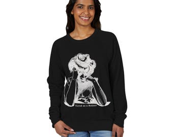 Funny Mom Sweatshirt: French Terry Raglan Crewneck - Tired as a Mother