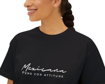 Mexicana Tee: Women's Boxy Fit, Casual Graphic Top