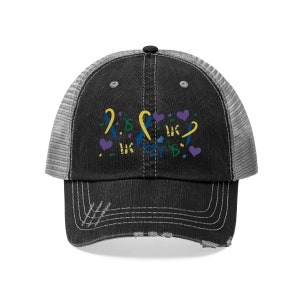 Down Syndrome Unisex Trucker Hat, T21 Trucker Hat, Down Syndrome Accessories