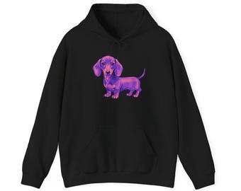 Dachshund Hoodie, Weiner Dog Graphic Sweatshirt, Dog Lover Gift