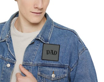 Down Syndrome Dad Iron-On Patch: Supportive Father Embroidery Applique
