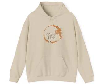 Senora Life Hoodie - Coffee Stain Graphic - Unisex Cozy Sweatshirt