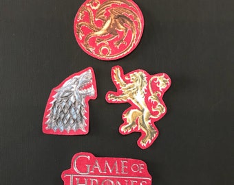 Dracarys 10x10cm. Size 4/'/' x 4/'/' Patch Iron-on