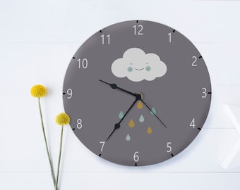 Kids Wall Clock, Nursery Clock, Nursery Wall Clock, Childrens Wall Clock, Kids Clock, Childrens Clock, Silent Wall Clock, Nursery Decor