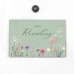 Custom Made Door Plaque Family Sign, Add your own name to our Wood House Signs, Custom Wooden Door Sign, Personalised Hand Made Door Plaque