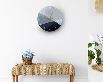 Extra Large Wall Clock, Silent Wall Clock, Bedroom Wall Clock, Kitchen Wall Clock, Round Wall Clock, Wood Wall Clock, Modern Wall Clock