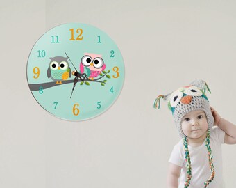 Kids Wall Clock, Nursery Clock, Nursery Wall Clock, Childrens Wall Clock, Kids Clock, Childrens Clock, Silent Wall Clock, Nursery Decor