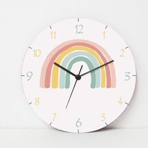 Kids Wall Clock, Nursery Clock, Nursery Wall Clock, Childrens Wall Clock, Kids Clock, Childrens Clock, Silent Wall Clock, Nursery Decor