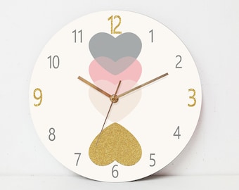 Kids Wall Clock, Nursery Clock, Nursery Wall Clock, Childrens Wall Clock, Kids Clock, Childrens Clock, Silent Wall Clock, Nursery Decor