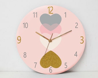 Kids Wall Clock, Nursery Clock, Nursery Wall Clock, Childrens Wall Clock, Kids Clock, Childrens Clock, Silent Wall Clock, Nursery Decor